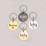 Personalized Dog ID Tags - Custom Engraved Pet Name Tags - Black Stainless Steel Dog Collar Tag for Dogs - Waterproof Durable - Image 2