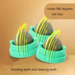 Cat Toy Catnip Cat Wall Stick-on Ball Toy Scratchers Treats Healthy Natural Removes Balls to Promote Digestion Cat Grass Snack - Image 3