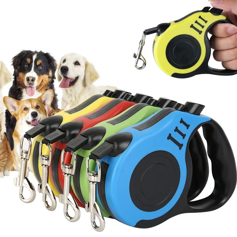 kf-S17b0e8db188341ce995933a7fc5de4d6q 3M/5M Retractable Dog Leash Automatic Flexible Dog Puppy Cat Traction Rope Belt Dog Leash for Small Medium Dogs Pet Products - Image 1