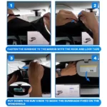 Auto Folding Sun Shade Windshield Visor Cover Car Front Window Sunshade UV Protection Summer Styling Accessories - Image 5