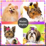 10/20/30PCS Pet Hair Bows Dog Grooming Accessories Bow With Rubber Bands For Dogs Headwear Puppy Cat Bow Pet Supplies - Image 2