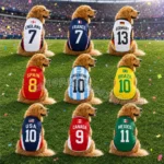 Summer Dog Clothes Spain Brazil Germany print Basketball Clothes Puppy T-Shirt Summer Pet Cat Shirts For soccer fans Dogs