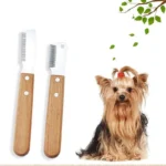 2PCS Pet Hair Removal Knife Dog Comb Beauty Tool Wooden Handle Peeling Knife Pet Hair Removal Device Cleaning Tool Pet Supplies - Image 5