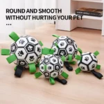 Dog Toys Soccer Ball with Straps Interactive Dog Toy for Tug of War Puppy Birthday Gifts Toy Durable Balls for Medium Large Dogs - Image 5