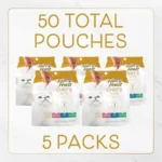 Purina Natural Cat Treats Variety Pack, Purely Natural - Pack of 5 10 ct. Pouches - Image 3