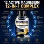 Magnesium 12-IN-1 Complex Capsules - Bone & Heart Health Supplement, Sleep Support,Muscle Relaxation,Stress & Anxiety Relief - Image 9