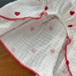 Dog Summer Clothes Heart Print Bow Dress for Chi Summhuahua Puppy Sweet Skirt Cotton Dress for Girl Dog Cat Princess Pet Costume - Image 5