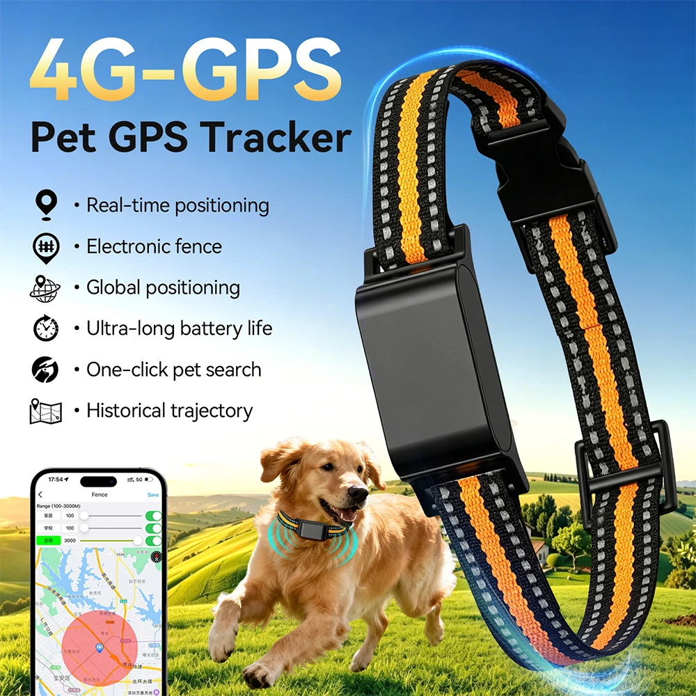 kf-S196bd105189e4905a87f35f3a066cb58h cat tracker gps Collar IP67 Waterproof Real-Time Wi-Fi Location Anti-Lost Smart Collar No Subscription gps tracker for dogs - Image 1