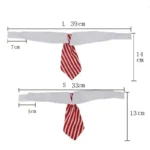 2023 Dog Cat Grooming Cat Striped Bow Tie Animal Striped Bow Tie Collar Pet Adjustable Christmas Cat Collar Pet Collar - Image 6