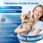 Dog Bark Collar,Small Medium Large Dog Smart Bark Collar,Adjustable Beep Vibration Modes & 7 Sensitivity, Automatic Anti Barking - Image 3