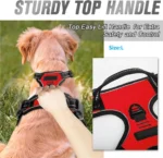 No Pull Harness Front Clip para cão grande, Heavy Duty, reflexivo, fácil controle, alça, andando - Image 4