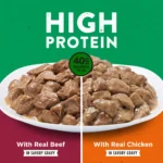 Purina High Protein Dog Food Wet Recipe With Real Chicken or Real Beef In Savory Gravy Variety Pack, 13 oz. - Image 3