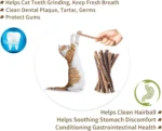 Catnip Silvervine Chew Sticks for Cats Natural Teeth Molar Toys, Anxiety Relief Dental Care Chewing Gifts Cat Toys - Image 5