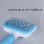 Self Cleaning Pet Hair Remover Brush Dog Cat Grooming Comb Efficient Dematting Tool Removes Loose Fur for Pets Daily Care - Image 4