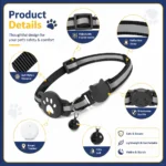 Cat Smart GPS Trackers Collar Anti-Lost Kitten Waterproof Tracker Adjustable Safety Buckle Reflective GPS Collar For Android - Image 4
