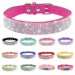 Dog Collar Crystal Glitter Rhinestone Pet Collars Zinc Alloy Buckle Collar For Small Medium Dogs Cats Chihuahua Pug Dog Collar - Image 2