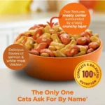 Tender Centers Salmon and White Meat Chicken Flavors, Dry Cat Food, 14.2 lb. Bag - Image 3