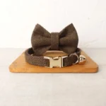 Personalized Name Cute Dog & Cat Collar with Premium Bow Tie Free Engraving ID Name Tag, Thick Suit Fiber Pet Collar & Accessory - Image 2