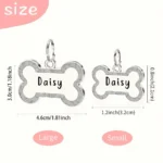 Personalized Dog ID Tags For Pets, Customized Engraved Dog Name Tags, Cat ID Tags Alloy Pendant Tag For Dog Collars Cat Collar P - Image 2