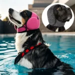 New Dog Noise Reduction Sound Insulation Ear Muffs Swimming Waterproof Headgear Puppy Emotional Soothing Headgear Dog Supplies