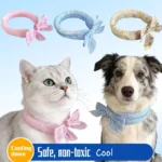 1pc Universal Summer Pet Cooling Ice Scarf,Dog & Cat Neck Collar,Physical Heatstroke Prevention Cool Towel,Outdoor Ice Neck Ring - Image 4