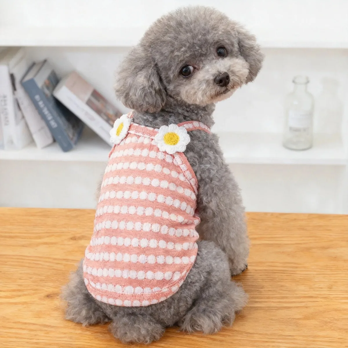 kf-S1fbcb21258234b47bb1acde7107f8ad4p Fashion Dog Vest Suspender Dog Vest Chihuahua Bichon Breathable Thin Shirt Puppy Cat Casual Shirt Summer Pet Costume - Image 1