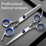 Professional Pet Grooming Scissors Set Stainless Steel Straight Curved Thinning Shears with Comb and Case for Dogs Cats - Image 4