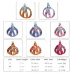 Cute Vest Cat Harness Leash Set Escape Proof Adjustable Reflective Buckle for Kitten - Image 4