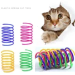 4/200Pcs Interactive Colorful Gauge Kitten Coil Spiral Springs Cat Toys for Kittens And Cats Pet Products