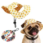 Cute Duck Printed Pet Cat Dog Hat Adjustable Cap for Cat Small Medium Puppy Corgi Pug Dachshund Outdoor Dog Costume Accessory - Image 2