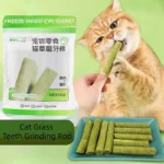 6/18Pcs Cat Grass Chew Sticks Teething Toy Hairball Removal Snack For Cat Teeth Grinding - Image 3