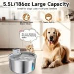 5.5L Wireless Charging Automatic Water Fountain Intelligent Pet Water Dispenser With Filter Drinking Fountain For Cats Dogs - Image 3