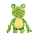 Pet Plush Sound Cotton Rope Fox Frog Elephant Shaped Pet Dog Toys for Large Dogs Interactive Tug of War Training Supplies - Image 7