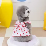 Strawberry Pattern Summer Dress for Dog Pet Clothing Dog Suspender Skirt Cats Puppy Cute Dog Costume Supplies - Image 4