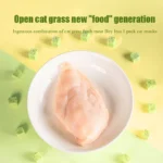 Cat grass freeze-dried meat square particles cat snacks ready-to-eat hair removal hair ball tablets into kitten food - Image 4