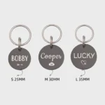 Personalized Dog ID Tags - Custom Engraved Pet Name Tags - Black Stainless Steel Dog Collar Tag for Dogs - Waterproof Durable - Image 6