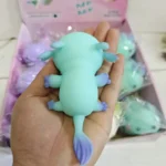 1/4pcs Axolotl Squeeze Ball Cute Fish Relax Cartoon Antistress Squishy Stress Relief Slow Rising For Adult Kids Stretch Toys - Image 2