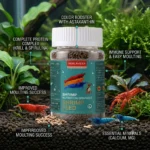 SERLAVEXA Shrimp Feed Granules Premium Nutrition Fish Tank Invertebrate Food for Red Cherry Crystal Shrimp Promote Moulting - Image 4