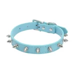 1pc Cool Cat Dog Collar Leather Spiked Studded Collars For Small Medium Colorful Pets Necklace Dogs Cats Neck Strap Pet Products - Image 3