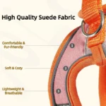 Cute Vest Cat Harness Leash Set Escape Proof Adjustable Reflective Buckle for Kitten - Image 3