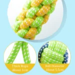 Pet Dog Toys for Large Small Dogs Toy Interactive Cotton Rope Mini Dog Toys Ball for Dogs Accessories Toothbrush Chew Puppy Toy - Image 2