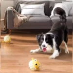 Bouncing Fish Built In Bell Pet Toy Treat Dispensing Chew Ball Molar Interactive Play Toy For Puppy All Size Dogs Relieve Boredo - Image 3