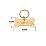 1pc Creative Custom Text The name of the love wavy line Personalized Dog Tags Customized Dog Collar With Name For Dog Tag Name - Image 2