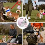 2-in-1 Portable Dog Water Bottle 285ML Stainless Steel&Silicon Leak-Proof Compact Dog Outside Travel Water Bottle for Small Dog - Image 5