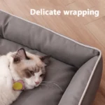 Four Season Square Dog Bed for Large Dog Mattress Bite-resistant Cat Bed Soft Thickened Dog Bed Waterproof Sofa Pet House - Image 3