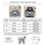 Striped Small Dog Vest Bichon Frise Comfortable Summer Puppy Clothes Dog Halter Vest Cute Cat Clothes with D Ring - Image 6