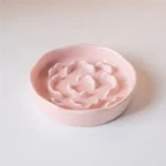 Ceramic Slow Food Bowl, High Footed Cat Bowl, Neck Protection Bowl Not Easy To Knock Over Anti Choking Dog Bowl Pet Supplies - Image 2