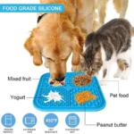 11 Colors Pet Slow Feeding Mat With Spatula Silicone Suction Cup Dog Cat Licking Mat Increase Eating Fun Slow Feeding - Image 5