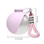 Dog Water Bottle with Removable Silicone Bowl,285ml Stainless Steel Construction, Leak-Proof for Outdoor Activities Like Walking - Image 6