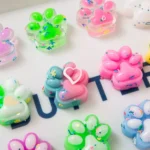 10pcs Mini Cute Cat Claw Plush Pinch Fun Colorful Halloween Christmas Party Pack Fillers for Pressure Reduction Cartoon Style - Image 4